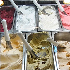 Мороженое в васкетах