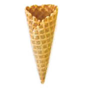 Рожок выпеченный для мороженого. Размеры: диаметр 63 ± 2 мм, высота 149 ± 3 мм, толщина не менее 1 мм