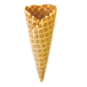 Рожок выпеченный для мороженого. Размеры: диаметр 63 ± 2 мм